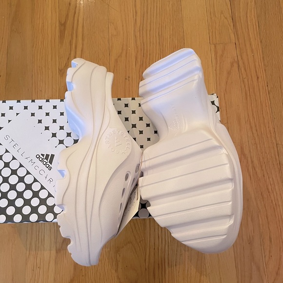 ADIDAS By STELLA MCCARTNEY White Clogs - Women’s Size 9 - New In Box - Picture 7 of 10